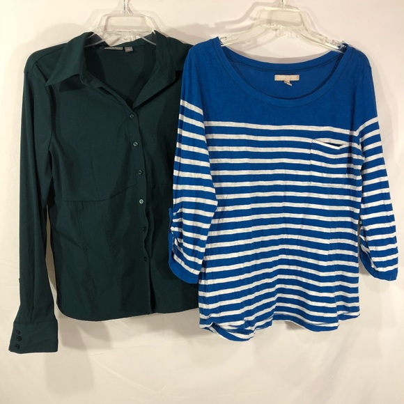 Tops - Banana Republic Tee & Apt 9 Blouse Size L